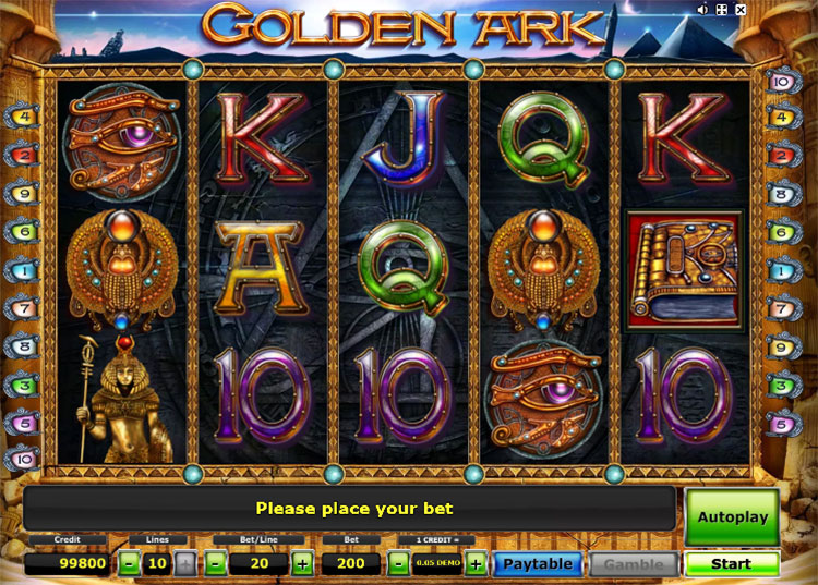 Игровой автомат Golden Ark демо. 