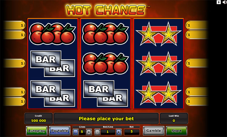 Игровой автомат Hot Chance демо играть. 