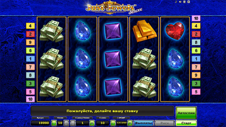 Игровой автомат Just Jewels Deluxe бесплатно. 