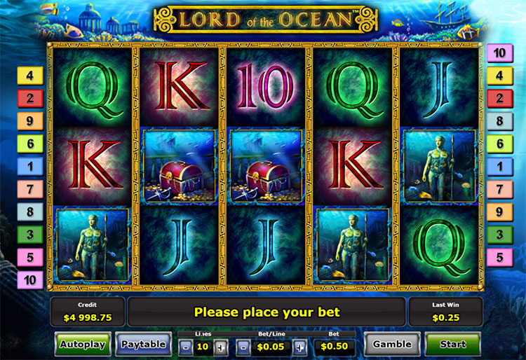 Игровой автомат Lord of the Ocean демо. 