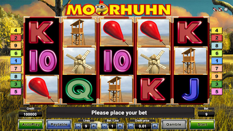 Игровой автомат Moorhuhn онлайн играть. 