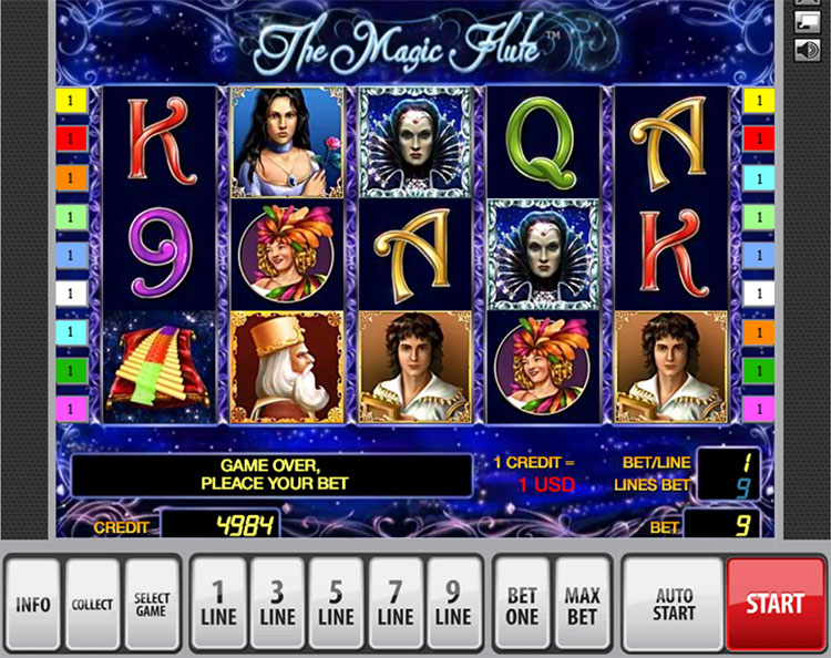 Игровой автомат The Magic Flute без регистрации. 