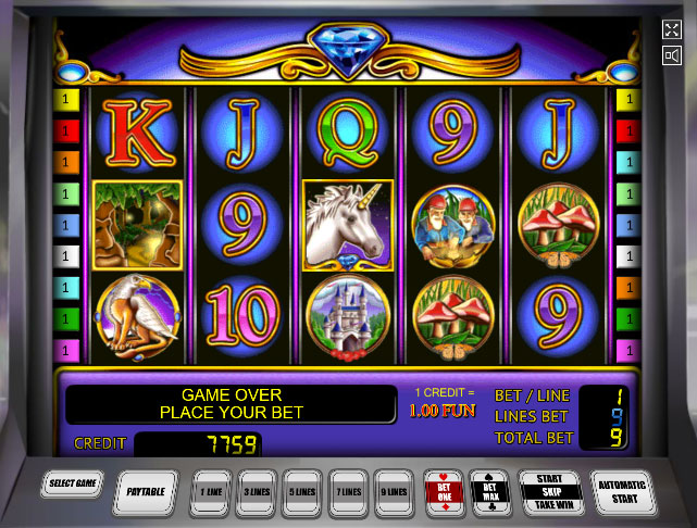 Игровой автомат Unicorn Magic демо. 